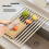 304 Stainless Steel Kitchen Drain Rack, Foldable Sink, Drain Basket, Sink Storage Rack, Roller Shutter, Silicone Drain 4