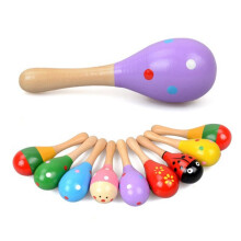 10 Pièces en Bois Marteau de Sable Planche Sonore Jouet pour Enfants et Nourrissons Coloré Sensoriel Oeuf Shaker et Marteau de Sable (Couleur