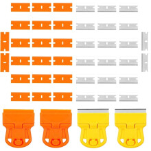 4 St Plastbladskrapa Limborttagare Rengöringsskrapor Färgskrapa Verktyg för Att Ta Bort Etiketter Klistermärken Tejpning