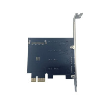 PCI Expansion Card 4- USB 3.0 + Type-C Expansion Card 5Gbps D720201 High Speed Hub for Desktop Computer