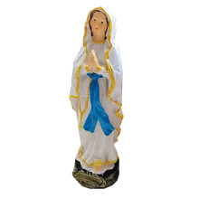 RéSine Artisanat CréAtif JéSus Nativité Dame PiéDestal Statue Religieux DéCoration Chambre TV Meuble DéCorations A