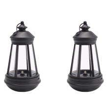 2X Lanterne Solaire D'Extérieur Étanche, Lanterne de Phare, Source de Lumière LED, Lumières Décoratives de Jardin