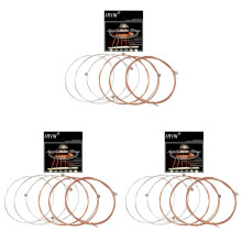 IRIN A108 18 PièCes SéRies Corde de Guitare Folk Acoustique 009-045 Pouces 6 Cordes Guitare PièCes Accessoires