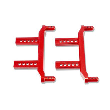Aluminiumlegering Främre och Bakre Karossmonterade Stolpe för SCY 1/16 16101 16102 16103 16101PRO RC Biluppgraderingsdelar Röd