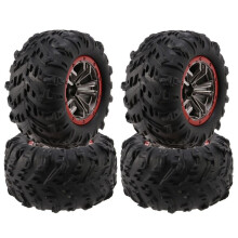 4St 105 Mm GummidäCk  Wheel -ZJ02 för LAEGENDARY Legend 1/10 RC Bil Reservdelar TillbehöR