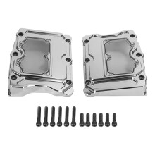 1 Pair CNC Cut Clarity Engine Rocker Box Top Chrome Cover for Twin Cam Low Rider FXDL FLHX FLHR FLTR FLHT