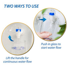 2X Water Dispenser Replacement Push Faucet - Cold and Hot Water Spigot  and Red Pack