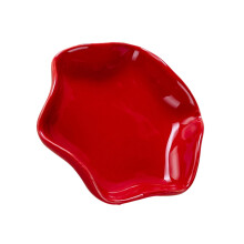 Beau support de cuillère en forme de fleur pour comptoir-Rouge