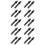20 Pcs 100N for  Washing Machine  Washer Front Load Part Black Plastic Shell Home Appliances Accessories 1