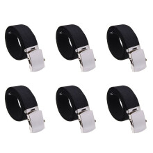 6X Cloth Belt Waistband Band Belt Black Men 38mm