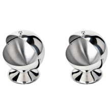 2X Stainless Steel Spice Condiment Seasoning Jar Box with Swivel Cover Salt Sugar Container for Kitchen Cooking Tools