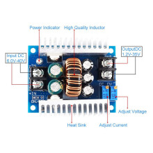 2X Step Down 300W 20A Module Buck Converter CC CV  Power Supply Module 6V-40V to 1.2V-35V Voltage Regulator Reducer