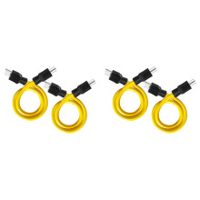 2X 2Ft 3 Prong Plug Naar Plug Double Male Verlengsnoer, 12AWG 125V NEMA 5-15P Naar 5-15P Cord Adapter, RV, voor Transfer