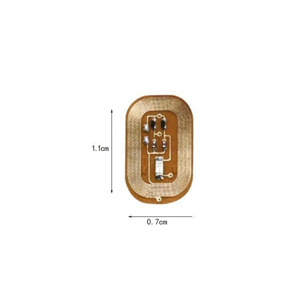 15Pcs NFC Flash Nail Sticker LED Bare Chip Intelligent Luminous Nail Lamp Nail Sticker Enhancement,  Light