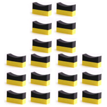 18St Däckkonturförband Applikatorkuddar Glans Glans Färg Poleringssvampvax