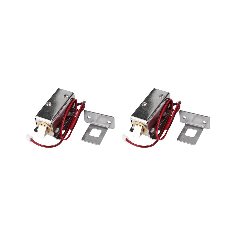 2X Electromagnetic Lock 12V Electric Bolt Lock Small Electric Control Cabinet Door Lock(B) 6032605944971