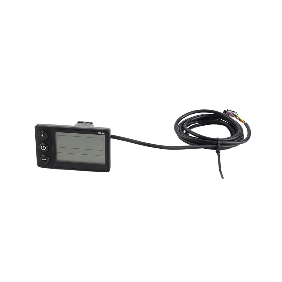 S866 Electric Bicycle Lcd Display Meter 24V 36V 48V Electric Scooter Control Panel With Sm Plug 6032848769201