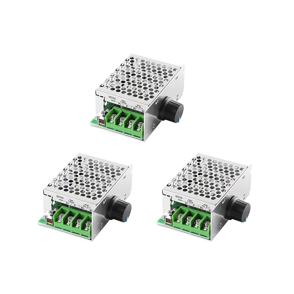 3X Motor Speed Controller Pwm Controller, 7-70V 30A Adjustable Pwm Motor Speed Regulator 12V 24V 36V 48V 6033977969814