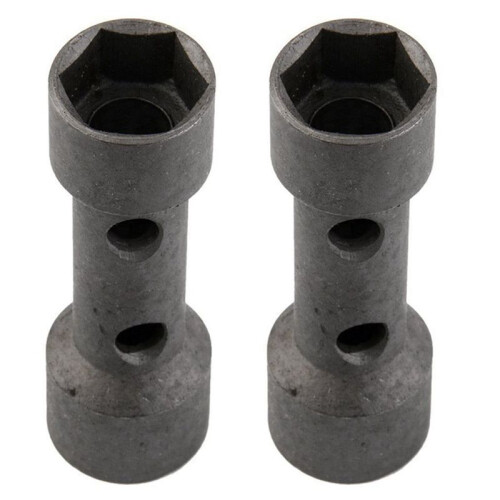 2X Double End Tool Socket Hexagonal Key Box  Repair 19mm 21mm Gray