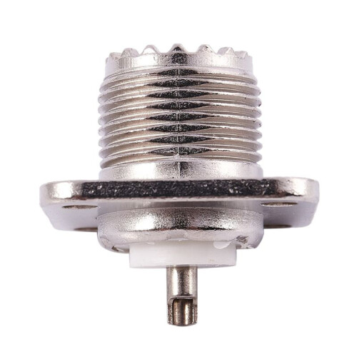 4X UHF Female SO239 Panel Chassis Mount Flange Deck Mount Solder Cup RF Connector