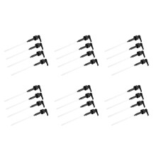 24 Stück 1 Liter Spender Siruppumpe Schwarz Flüssigkeitsspender für Sirup 10 Ml Saftflaschenspenderpumpe