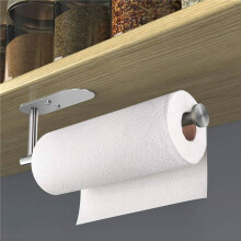 3X Paper Towel Holder Under Cabinet Self Adhesive Kitchen Countertop Wall Mount Paper Towel Holders with Screws