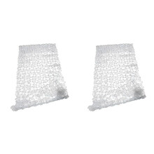 2X Pebble Bath Mat for Bathtub to Anti-Slip Bathtub Mat in Shower (Clear)