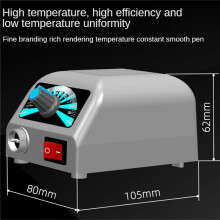 4X LH20 Vedeldningsverktyg, Vedeldningssats med Justerbar Temperatur, Vedeldning för Nybörjare, Pyrografimaskin, EU Kontakt