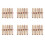30 Pcs Gold Tone Brass Straight Hose Connector Joiner 1