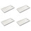 4X Marble Pattern Resin Tray Non Slip Rectangular Plate Countertop Bathroom Soap Shampoo Storage Tray Home Decor,White 1
