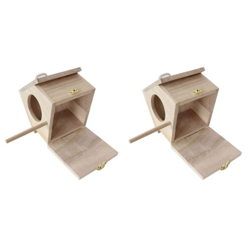 2X Nesting Box for Tits, Nesting Box Kit Robin, Bird House,  for Hanging, Nesting Boxes for Birds Bird House