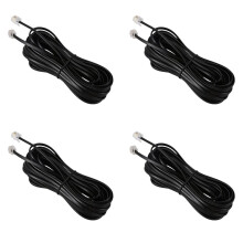 4X RJ11 6P4C Telephone Cable Cord ADSL Modem 10 Meters