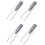 4X RVS Wimpers Wenkbrauwpincet + LED-Licht 1