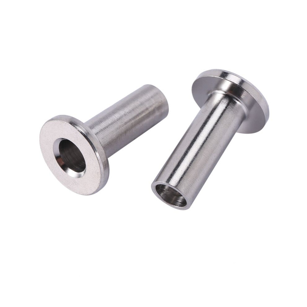 Stainless Steel Protector Sleeves For 1/8 Inch Cable Railing, Wood Posts, Diy Balustrade T316 Marine Grade 192 Pack Silver 6033669817171