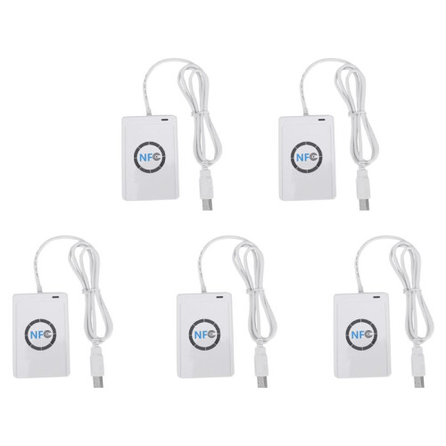 5X USB NFC Card Reader Writer ACR122U-A9 China Contactless RFID Card Reader Windows Wireless NFC Reader