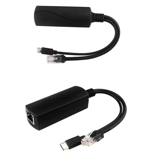 2X for Raspberry Pi 4B Poe Splitter 10/100/1000Mbps 5V 3A Type C Poe Splitter for Raspberry Pi 4B