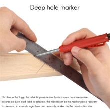 5X Deep Hole Premium Mechanical Pencil with Integrated Sharpener-for Wood, Metal,Stone I Drill Hole