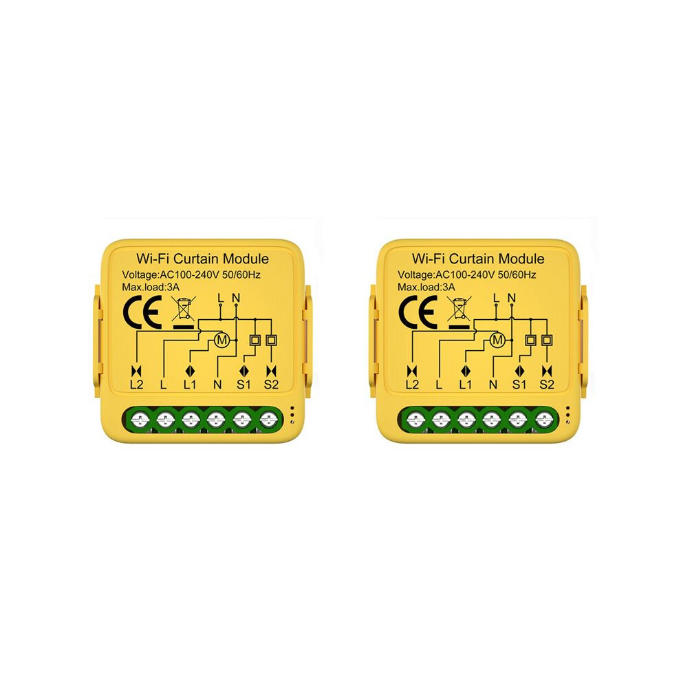 2X Tuya Wifi Curtain Module Connected Roller Shutters Blind Motor Life App Works With Alexa 6033664597801