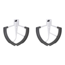 2X Flex Beater for Bowl-Lift Stand Mixer - 6 Quart Dough Mixing Paddle with Flexible Silicone Edges