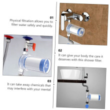 2 Stück Filter Wasserfilter für Waschmaschine Duschkopf Filter Bad Haushaltswasserreiniger Toilettenwasserfilter