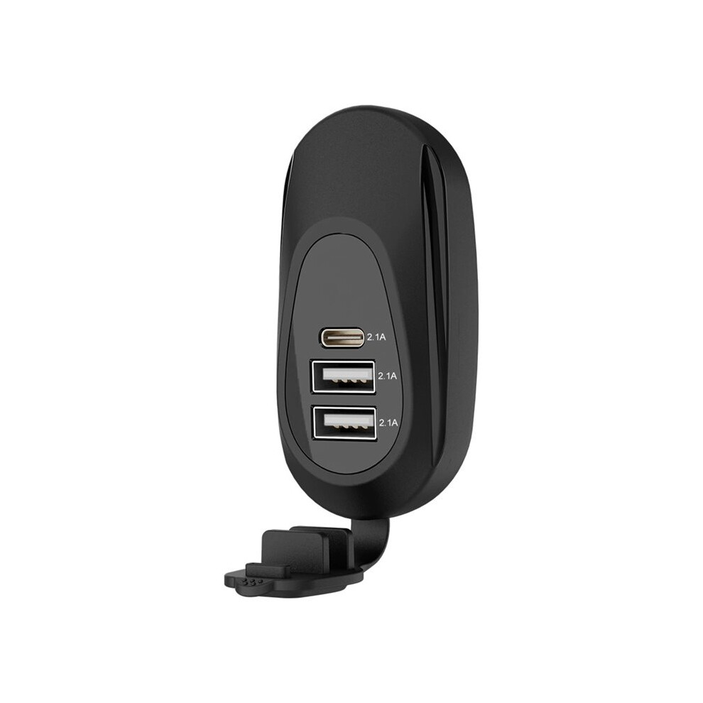 3 Port 2Xusb-A+Usb-C Charging Socket Car Charger Outlet For Car Truck Boat Rv Motorcycle Marine Panel Mount Adapter 4711661702894