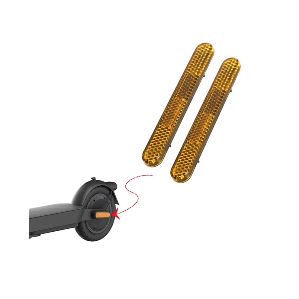 2Pcs For Elite Scooter Reflector Rear Side Reflector For Mijia Elite Electric Scooter Parts Accessories Yellow 6034127395835