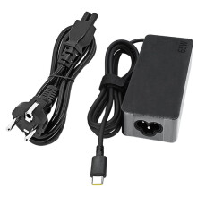 65W Type C Laptop Charger for Laptop Charger T14 E14 X1 E480 T480s T490 Yoga 7i 9i Thinkbook EU Plug