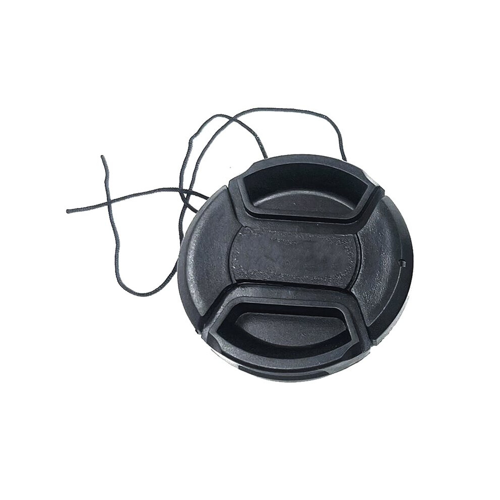 67Mm Center Pinch Snap- Front Lens Cap With Strap Hood Cover Protector Dslr Camera Lenses Dust Scratch Protection 6033652684148