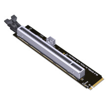 PCIe 4.0 X4 M.2 Key-M to PCI-E X4 X16 Riser Adapter Card PCB Board Power Adapter for NVMe M.2 2260 2280 SSD