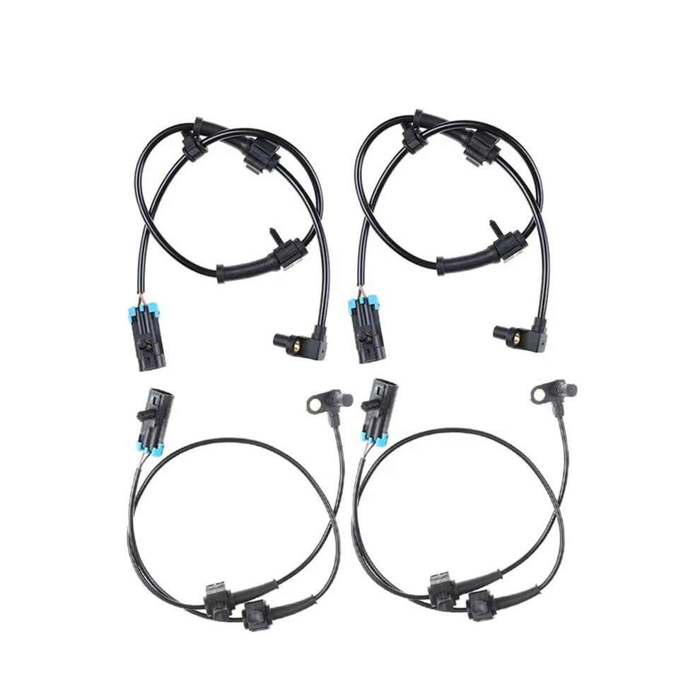 4Pcs New Front Rear Left Right Abs Wheel Speed Sensor 15874864 15862988 For 2006-2010 H3 6033590044639
