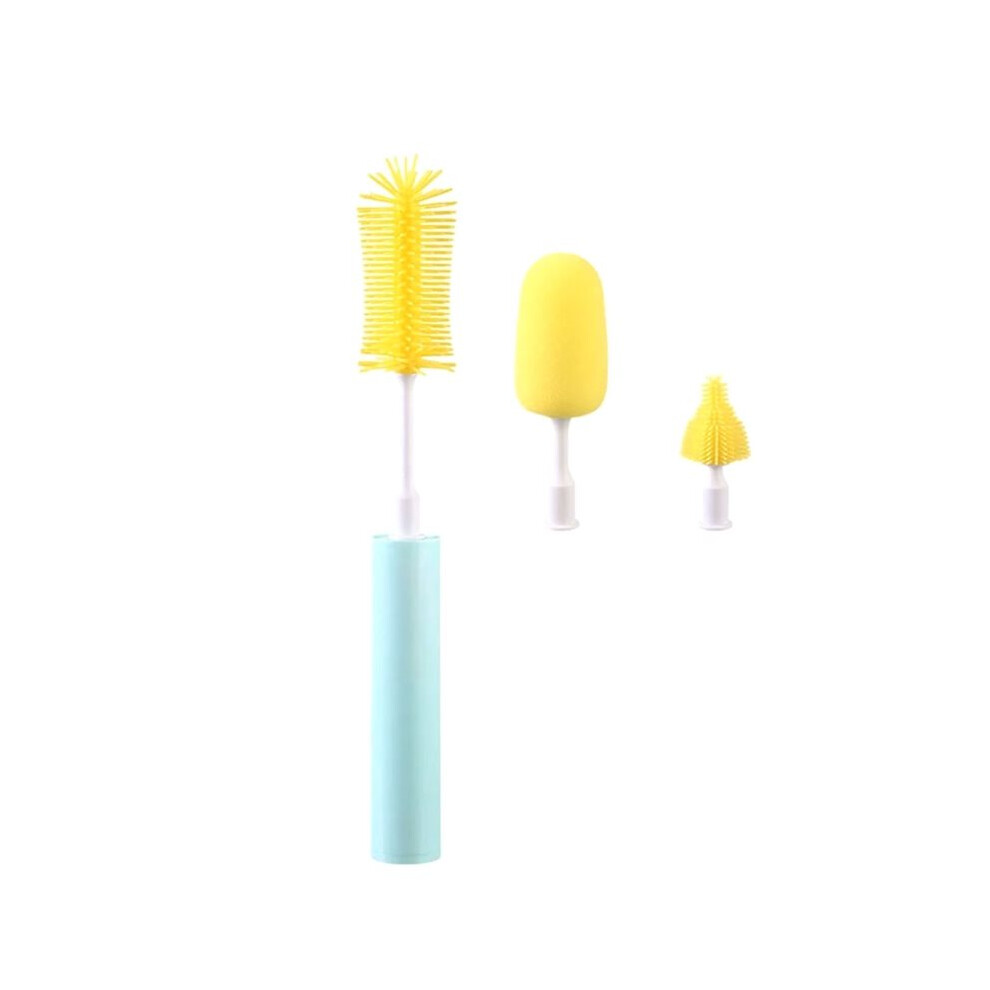 New Electric Pacifier Bottle Brush Set Silicone Rechargeable Glass Cup Brush 360 Degree Multifunctional Bottle Brush