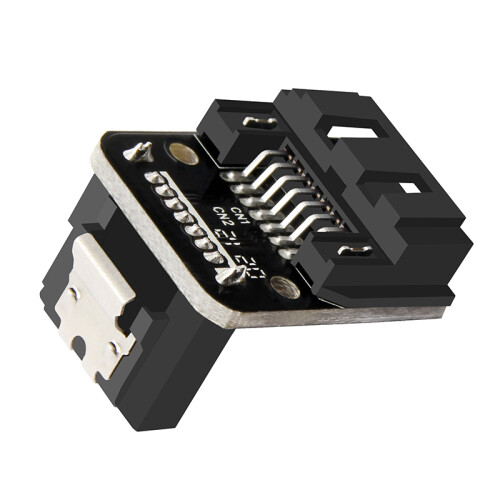 SATA 3.0 HDD Interface 7-Pin Reverse 90?? Connector for DIY Projects 2