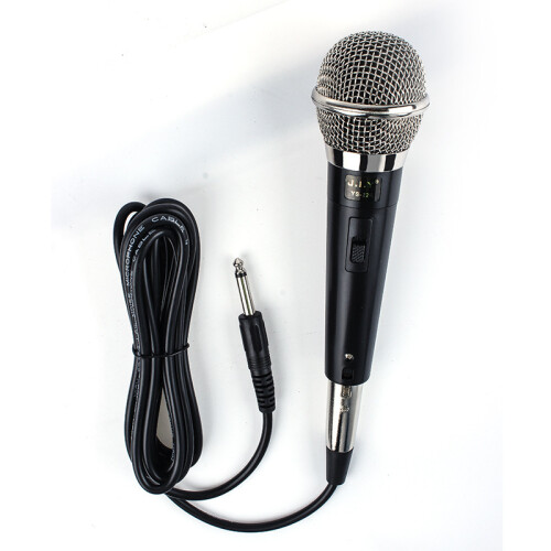 High-End Metal DJ Handheld Wired Microphone Mic w (2) Cables 1