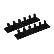 2 Pcs Black Velvet Ring Display, Ring Holder Display for Jewelry Stand, Ring Displays for Selling, Jewelry Display Stand